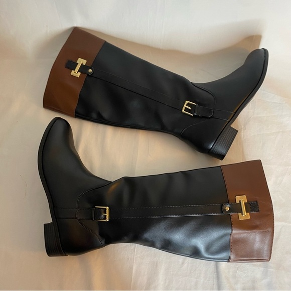 Karen Scott Deliee 2 BLK/COG Woman Boots Size 12M New - Picture 4 of 10